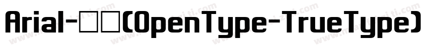 Arial-粗体(OpenType-TrueType) (Versio字体转换